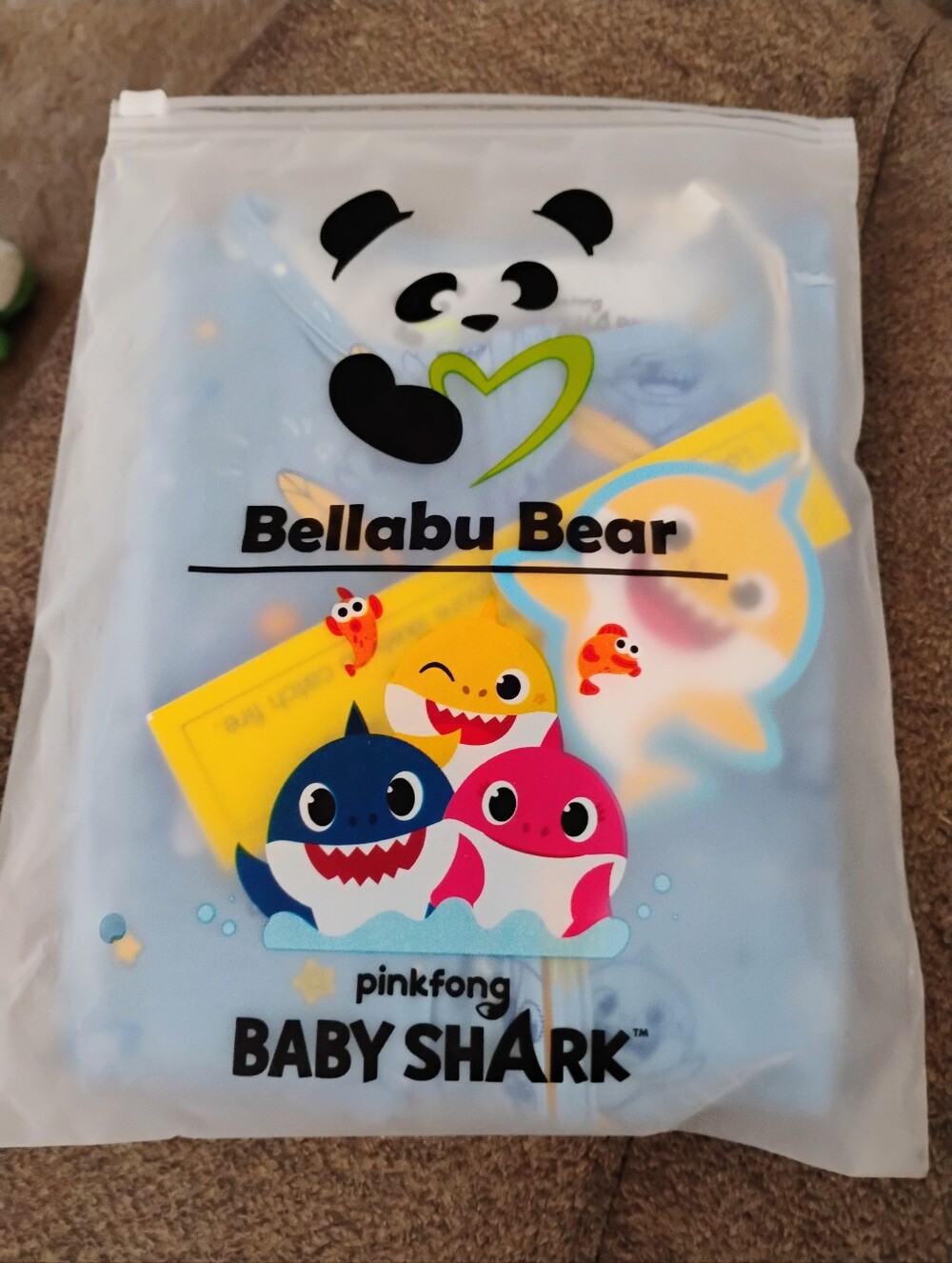 Bellabu Bear Pinkfong Baby Shark Blue Kids Pajama Set